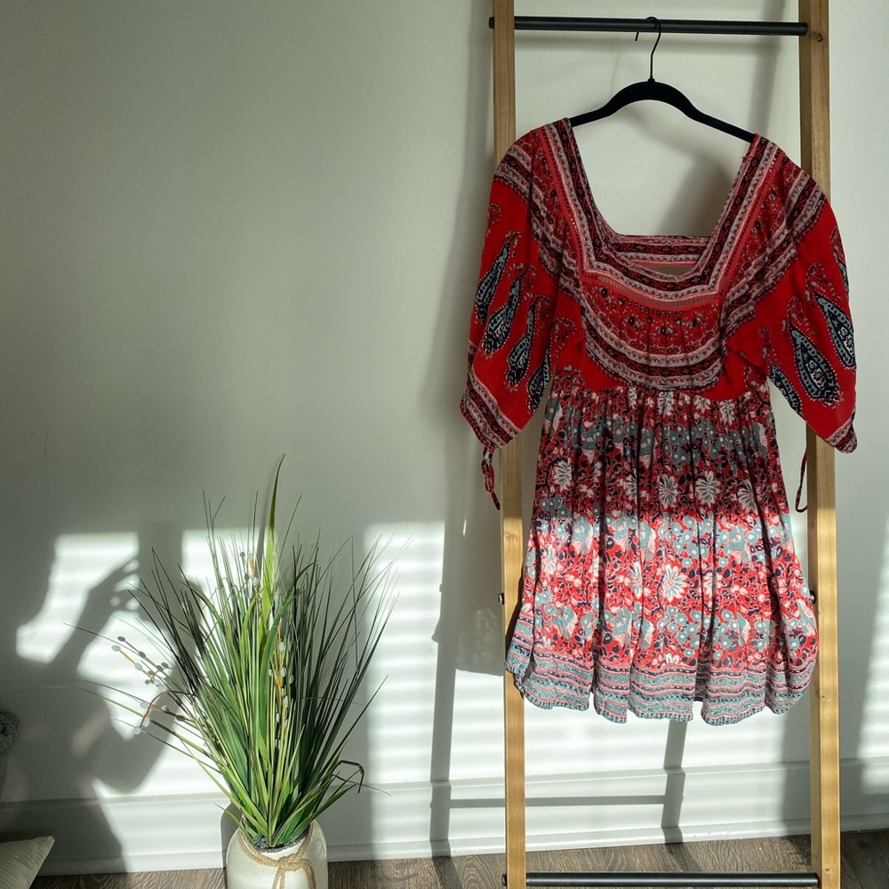 Boho free people people tunic 70s